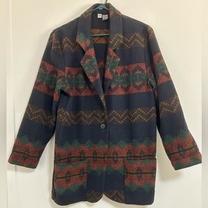 BE vintage Wool blend southwestern  Women's Blazer